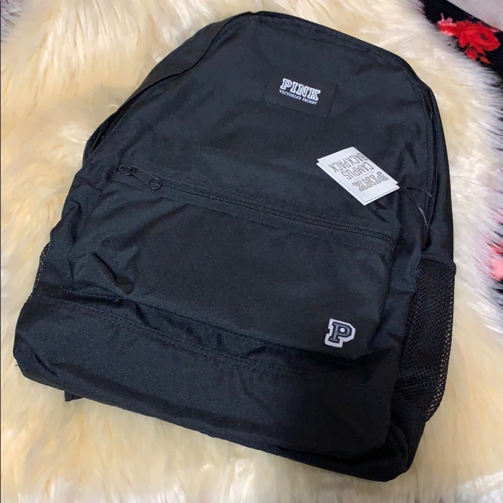 Pink Black Campus Back Pack - Picture 3 of 8